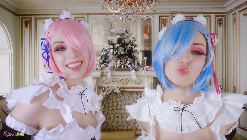 Egilea ASMR - Slutty anime maids cover you in kisses