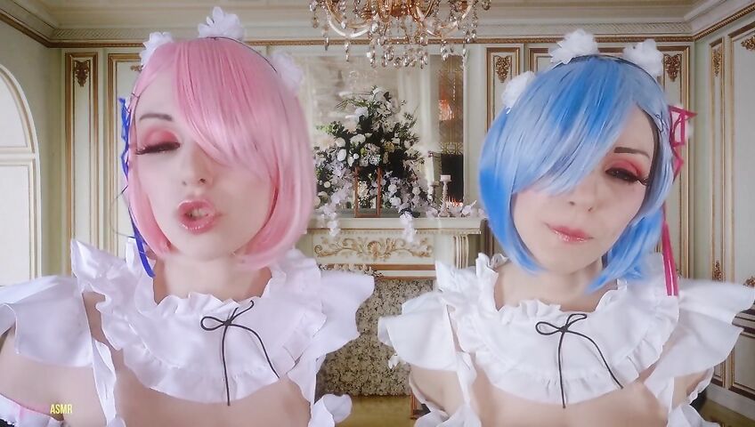 Egilea ASMR - Slutty anime maids cover you in kisses