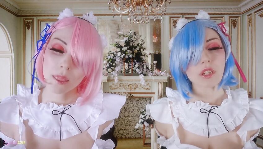 Egilea ASMR - Slutty anime maids cover you in kisses