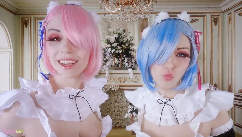 Egilea ASMR - Slutty anime maids cover you in kisses