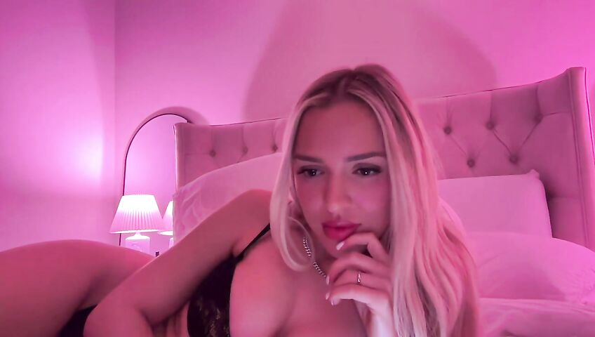 Abby Rao Teases And Strips On Her Live Stream - Seduction, Blonde, Streamer, Cleavage, Tattoos, Teasing, Stripping, Lingerie, Ass, Thigh Highs, Nude, Live Stream