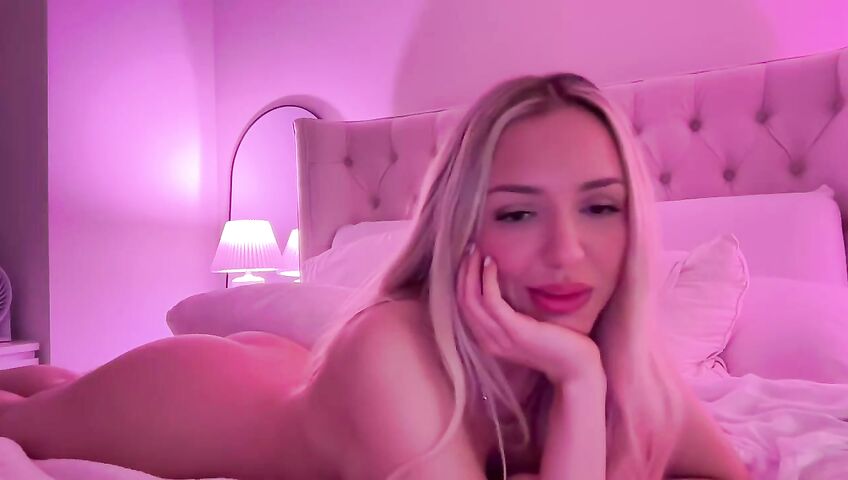Abby Rao Teases And Strips On Her Live Stream - Seduction, Blonde, Streamer, Cleavage, Tattoos, Teasing, Stripping, Lingerie, Ass, Thigh Highs, Nude, Live Stream