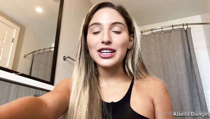 Abella Danger Squirts In The Bathroom - Masturbation, PAWG, Squirting, OnlyFans Model, OnlyFans, Pussy, Perfect Pussy, Tiny Pussy