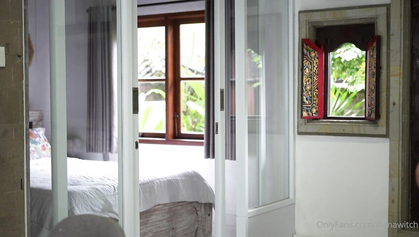 Alena Witch Masturbates With Nipple Clamps On - Masturbation, Fetish, Feet, Solo, Bedroom, Vibrator, Russian, Anal Plug, Pinching, Lingerie, Dildo, Slavic