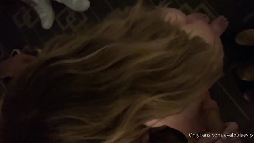 Ava Louise Gives Double Blowjob - Blowjob, Deep Throat, Threesome, Brunette, POV, POV Blowjob, MMF, Deepthroat, OnlyFans, OnlyFans Model, Eye Contact, Natural Body, No Tattoos