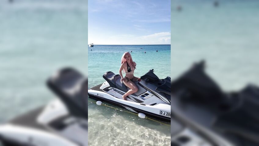 Call Me Slo Fuck In The Sea With A Jet Ski - Outdoor, Sex, Beach, Nude Beach, OnlyFans Model, OnlyFans, Perfect Tits, Perfect Pussy, Pink Hair, Pink Pussy