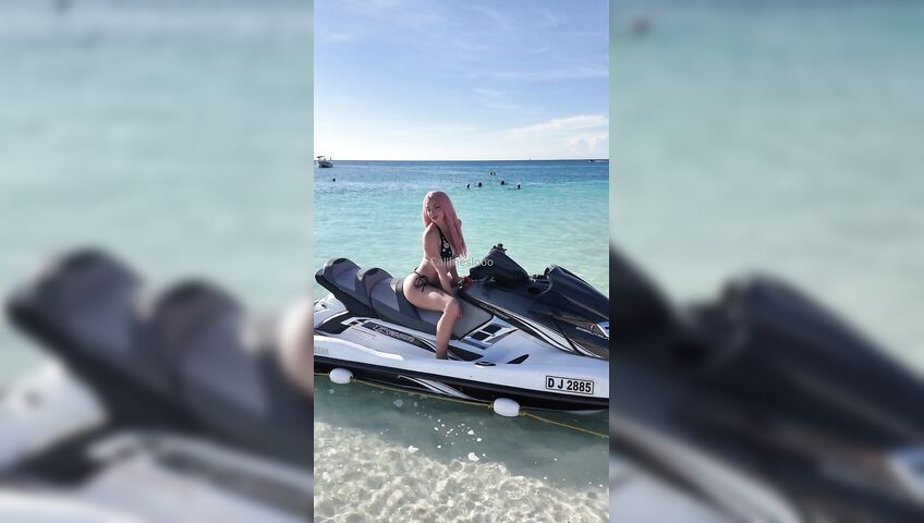 Call Me Slo Fuck In The Sea With A Jet Ski - Outdoor, Sex, Beach, Nude Beach, OnlyFans Model, OnlyFans, Perfect Tits, Perfect Pussy, Pink Hair, Pink Pussy