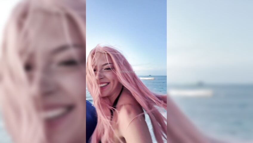 Call Me Slo Fuck In The Sea With A Jet Ski - Outdoor, Sex, Beach, Nude Beach, OnlyFans Model, OnlyFans, Perfect Tits, Perfect Pussy, Pink Hair, Pink Pussy