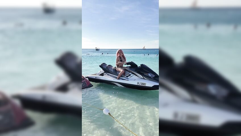 Call Me Slo Fuck In The Sea With A Jet Ski - Outdoor, Sex, Beach, Nude Beach, OnlyFans Model, OnlyFans, Perfect Tits, Perfect Pussy, Pink Hair, Pink Pussy
