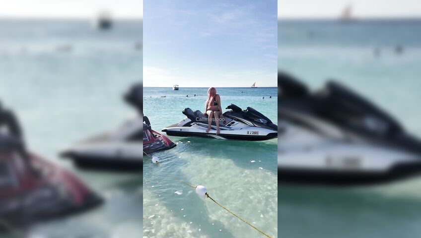 Call Me Slo Fuck In The Sea With A Jet Ski - Outdoor, Sex, Beach, Nude Beach, OnlyFans Model, OnlyFans, Perfect Tits, Perfect Pussy, Pink Hair, Pink Pussy