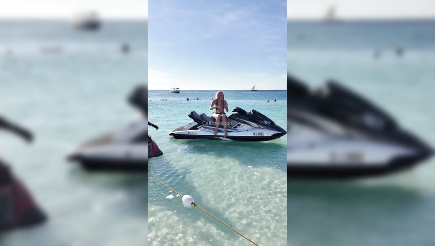 Call Me Slo Fuck In The Sea With A Jet Ski - Outdoor, Sex, Beach, Nude Beach, OnlyFans Model, OnlyFans, Perfect Tits, Perfect Pussy, Pink Hair, Pink Pussy