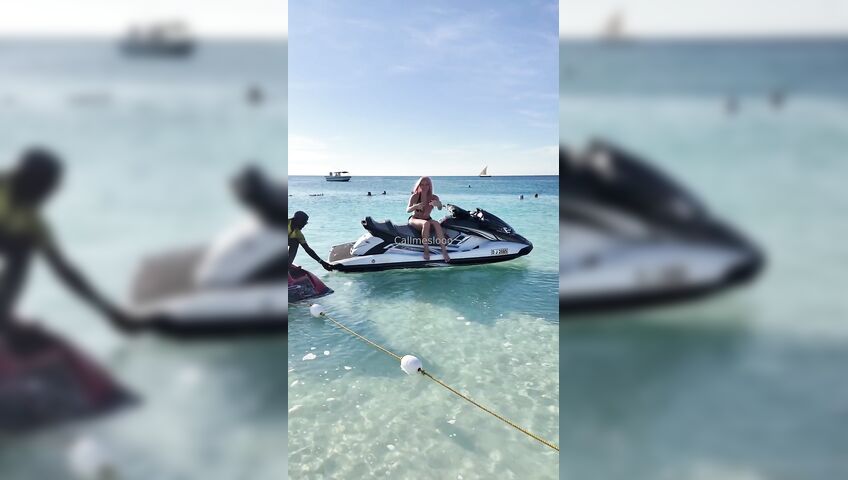 Call Me Slo Fuck In The Sea With A Jet Ski - Outdoor, Sex, Beach, Nude Beach, OnlyFans Model, OnlyFans, Perfect Tits, Perfect Pussy, Pink Hair, Pink Pussy