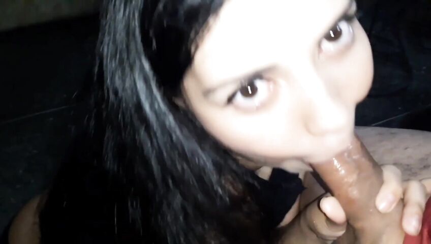 Cherry Bomb Blows A Cock And Receives A Thick Facial - Blowjob, Facial, Eye Contact, Cock Licking, Big Load, Spit, Cum In Mouth, Sloppy Cumshot, Handjob, Hair Pulling, Saliva