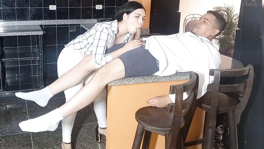 Cherry Bomb’s Romantic Kiss Turns Into Doggy Style Fucking - PAWG, Sex, Blowjob, Amateur, Latina, Hotwife, Kissing, Kitchen, Eye Contact, Clothed Sex, Tits Out, Standing Doggystyle, Standing Sex