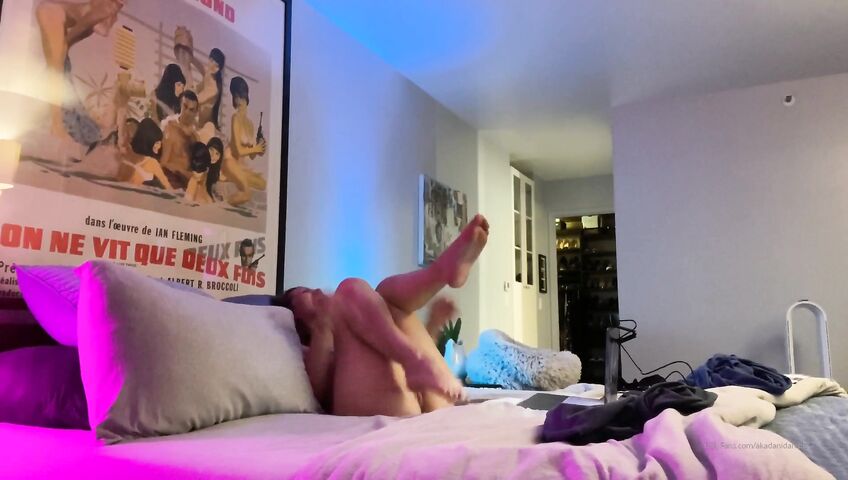 Dani Daniels Makes Herself Cum Multiple Times - Masturbation, Feet, Vibrator, Solo, Camgirl, Brunette