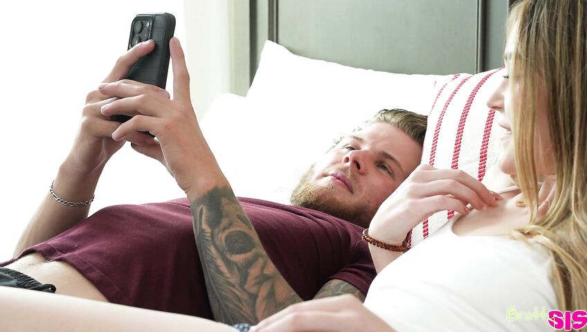 Della Cate Teases Her Horny Stepbro Into Sex - Blowjob, Sex, Stepsister, Stepbrother, Teen, Teen Pussy, 69, Oral Sex