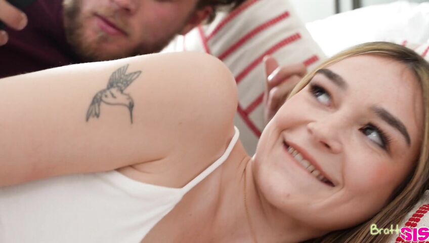 Della Cate Teases Her Horny Stepbro Into Sex - Blowjob, Sex, Stepsister, Stepbrother, Teen, Teen Pussy, 69, Oral Sex