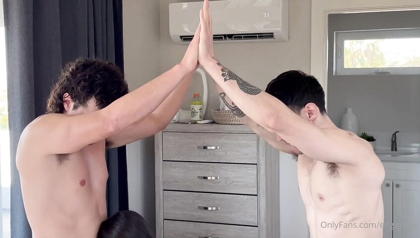 Elfgirl Talia's Threesome With Two Cocks - Blowjob, Sex, Threesome, Teen Threesome, POV Threesome, Small Tits, Doggy Style, Missionary, Cowgirl, Facial, Handjob, Asian, MMF