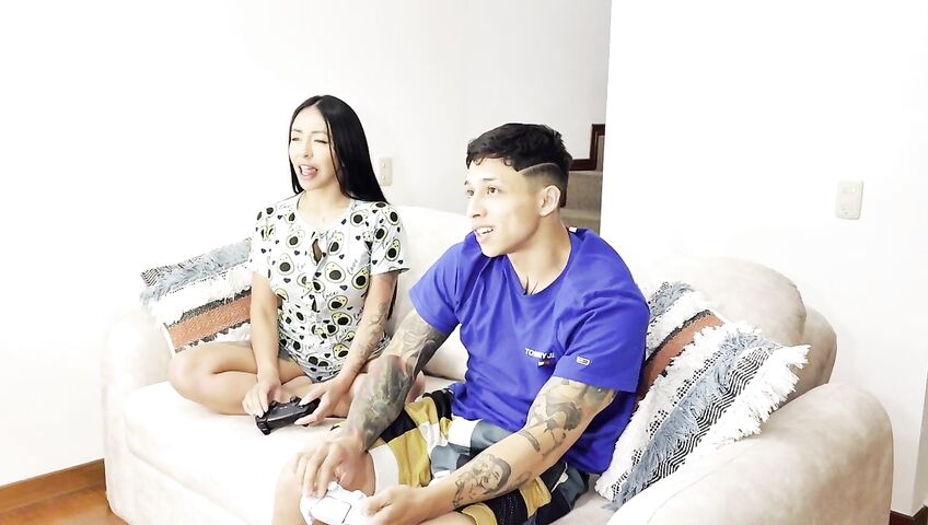 I Finish On My Stepsis In The Kitchen Before We Get Caught - Big Boobs, Blowjob, Masturbation, Big Ass, Big Tits, Boobs, Cooking, Gaming, Teasing, Tattoos, Tits Out, Licking, Cock Licking, Shaved Pussy, Cowgirl, Dick Riding, Ass, Asshole, S