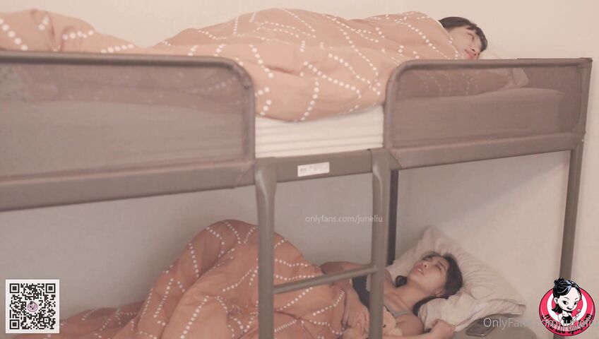 June Liu & Bunnybrownie's Lesbian Bunk Bed Sex - Lesbian, Asian, Petite Asian, Asian Teen, Asian Lesbian, Fingering, Lesbian Fingering, Licking, Pussy Licking, Asian Pussy, Kissing, Dildo, Asian Dildo, Toys, Sex Toy