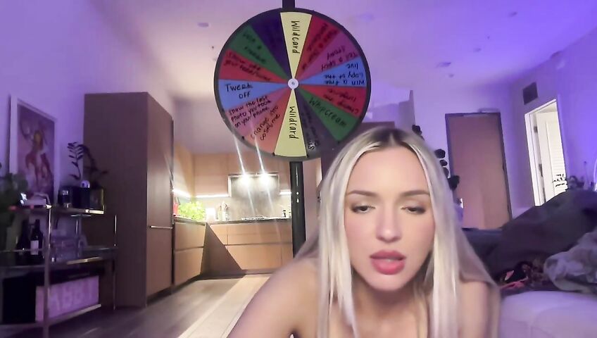 Lauren Summer & Abby Rao's Livestream Tease - Seduction, 0% Pussy, Live Stream, Brunette, Blonde, Living Room, Booty Shake, Twerking, Lingerie, Model, American, Streamer, Topless, Jumping, Big Boobs