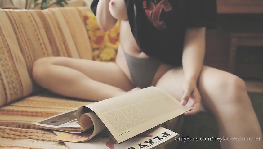 Lauren Summer's Seductive Topless Tease - Seduction, Model, Brunette, American, Topless, Eye Contact, Slow Motion, Natural Body, Big Boobs, Bedroom, Big Ass, Tits Out, On The Phone, OnlyFans, OnlyFans Model