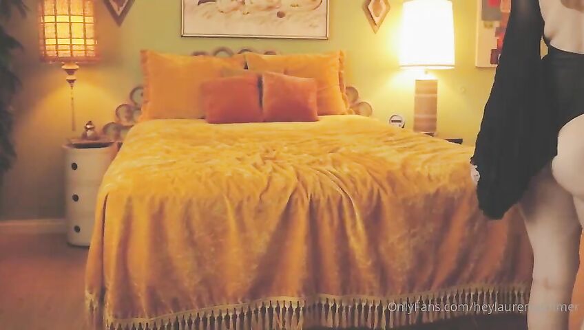 Lauren Summer's Seductive Topless Tease - Seduction, Model, Brunette, American, Topless, Eye Contact, Slow Motion, Natural Body, Big Boobs, Bedroom, Big Ass, Tits Out, On The Phone, OnlyFans, OnlyFans Model