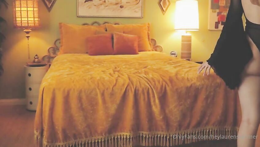 Lauren Summer's Seductive Topless Tease - Seduction, Model, Brunette, American, Topless, Eye Contact, Slow Motion, Natural Body, Big Boobs, Bedroom, Big Ass, Tits Out, On The Phone, OnlyFans, OnlyFans Model