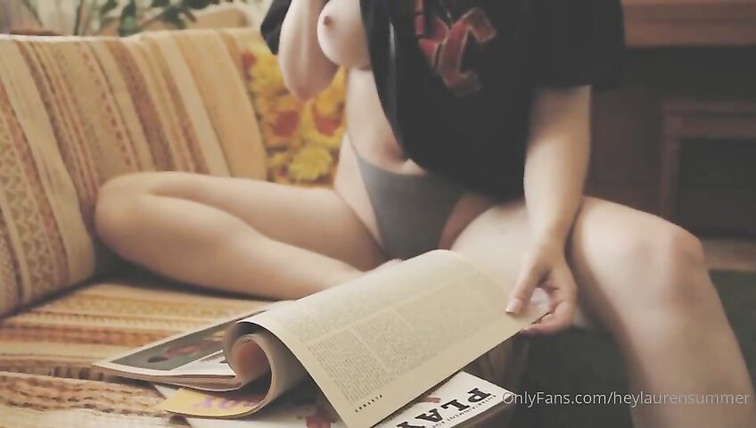 Lauren Summer's Seductive Topless Tease - Seduction, Model, Brunette, American, Topless, Eye Contact, Slow Motion, Natural Body, Big Boobs, Bedroom, Big Ass, Tits Out, On The Phone, OnlyFans, OnlyFans Model