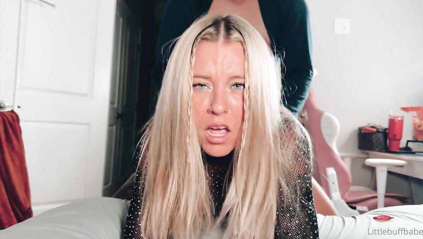 Littlebuffbabe Gets Banged On The Bed - Blowjob, Sex, Heels, Tattoos, Blonde, Blonde Blowjob, Big Ass, Big Boobs, Big Tits, Pussy Rubbing, Oral Sex, Doggy Style, Moaning, Navel Piercing, Cowgirl, Missionary, Cum In Mouth, Cumshot