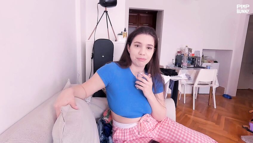 Molly Kit Relieves BF's Tension With Her Mouth And Big Tits - 4K, Big Boobs, Blowjob, Boobs, Bare Tits, Titjob, Natural Tits, Natural Big Tits, Perfect Tits, Perky Tits, Cum, Cum In Mouth, Cumshot, Cock Licking, Tits Out, Handjob