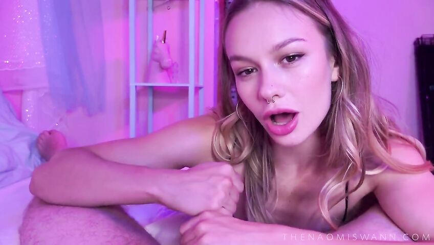 Naomi Swann Blowjob In Pink Room - Blowjob, Blonde Blowjob, OnlyFans Model, OnlyFans