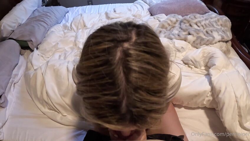 Piper Perri Blows Her BF's Cock - Blowjob, POV, POV Blowjob, Cum In Mouth, Playing The Flute, Handjob, Petite Blowjob, Petite