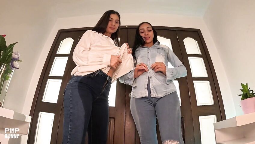 Pissing Soaked Seduction - Seduction, Fetish, Jeans, Piss, Peeing, Crop Top, Teasing, Wetting, Wet, Nose Piercing, Tattoos, Licking, Pierced Body