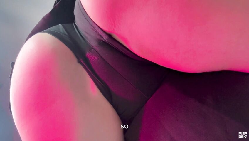 Squats In Your Face - 4K, Seduction, Teasing, Skirt, Tattoos, Panties, Curly Hair, Ass, Pussy Rubbing