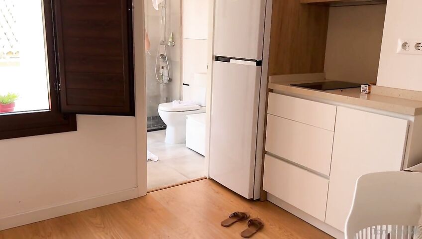 Toni Camille Gets Fucked In The Shower - Blowjob, Sex, Shower, Cumshot, Doggy Style, Soapy