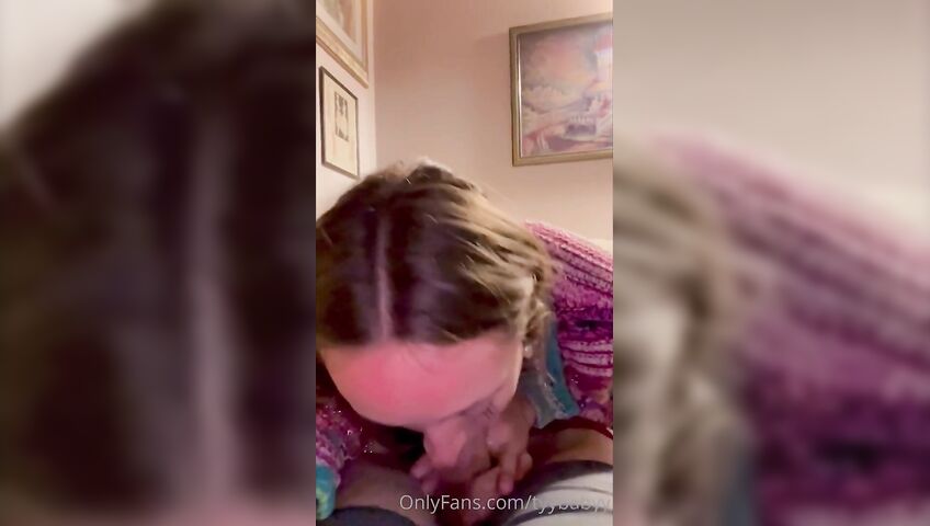 Tyybabyy Blows And Takes A Dick In Doggy Style - Blowjob, Eye Contact, Saliva, Cock Licking, Spit, Handjob, Ass, Doggy Style