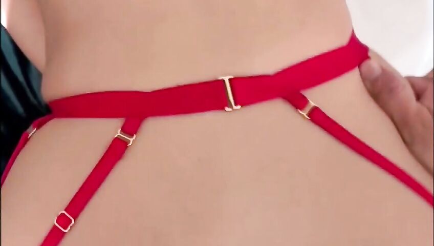 Veryexxxpensive Gets Railed And Creampied - Blowjob, Sex, Brunette, Red Lingerie, Nose Piercing, Shaved Pussy, Raw Sex, Pierced Body