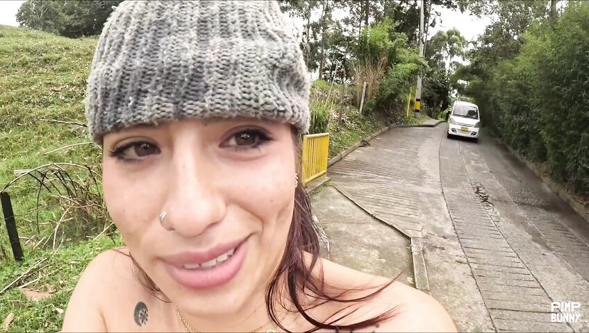 Walking Naked Down The Street - 4K, Outdoor, Fetish, Seduction, Sexy Nude, Latina, Colombian, Exhibitionism, Tattoos, Nose Piercing, Public, Street, Dildo, Nude, Teasing, Ass, Recording, Boobs, Dress, Lingerie, Dildo Squirt, Pierced Body