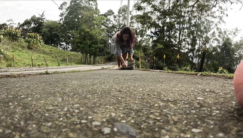 Walking Naked Down The Street - 4K, Outdoor, Fetish, Seduction, Sexy Nude, Latina, Colombian, Exhibitionism, Tattoos, Nose Piercing, Public, Street, Dildo, Nude, Teasing, Ass, Recording, Boobs, Dress, Lingerie, Dildo Squirt, Pierced Body