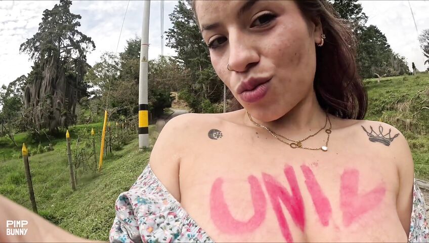 Walking Naked Down The Street - 4K, Outdoor, Fetish, Seduction, Sexy Nude, Latina, Colombian, Exhibitionism, Tattoos, Nose Piercing, Public, Street, Dildo, Nude, Teasing, Ass, Recording, Boobs, Dress, Lingerie, Dildo Squirt, Pierced Body