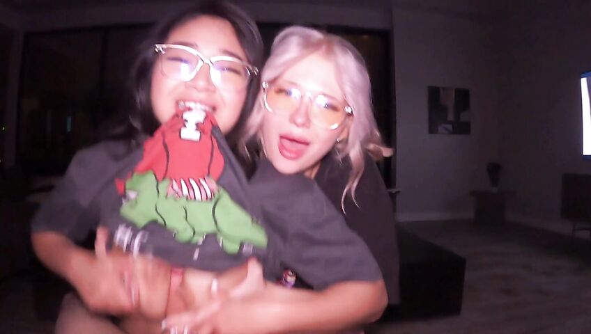 Yungsuccubus & Jasmine Teaa's Hot Threesome - Blowjob, Sex, Threesome, POV, POV Blowjob, Boobjob, Missionary, Facial, Doggy Style, Reverse Cowgirl, Cowgirl, Asian, Asian Threesome, Glasses, POV Threesome