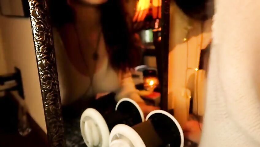 Aftynrose Asmr Teasing My Self In Front Of A Mirror