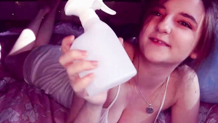 Aftynrose Asmr Wet T Shirt Cheeky Spray Video 1