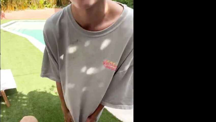 Amira Brie 45 Poolside Mutual Masturbation 