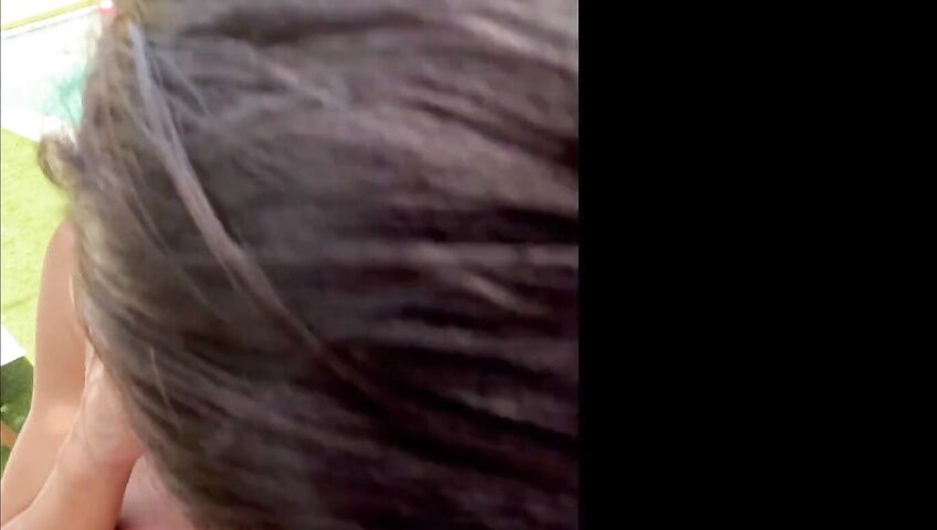 Amira Brie 45 Poolside Mutual Masturbation 