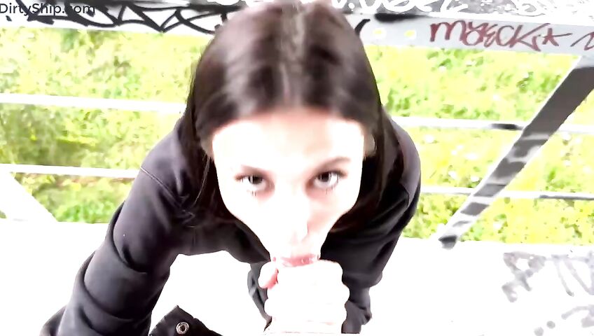 Ariana Lopes Public Blowjob Facial Cumshot S