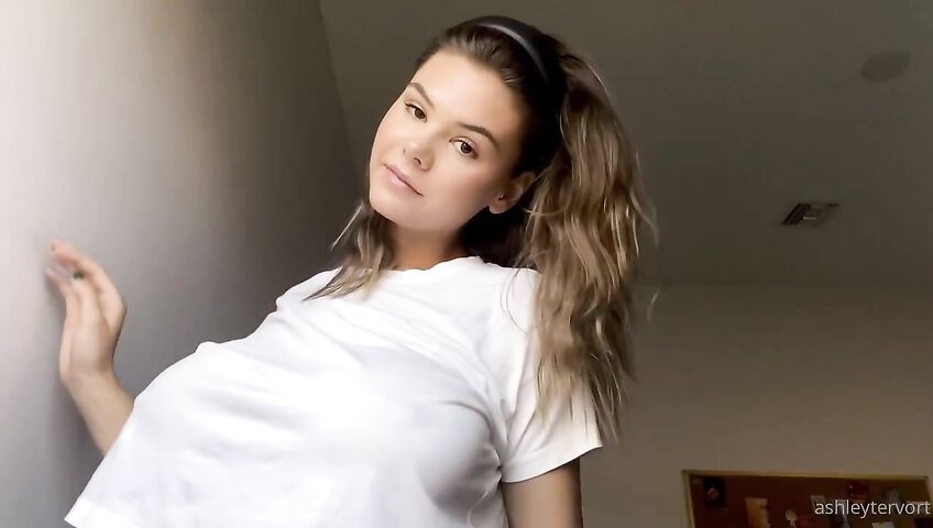 Ashley Tervort Tits See Through Wet Shirt 