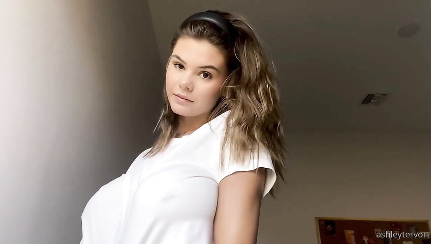 Ashley Tervort Tits See Through Wet Shirt 