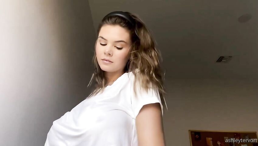 Ashley Tervort Tits See Through Wet Shirt 